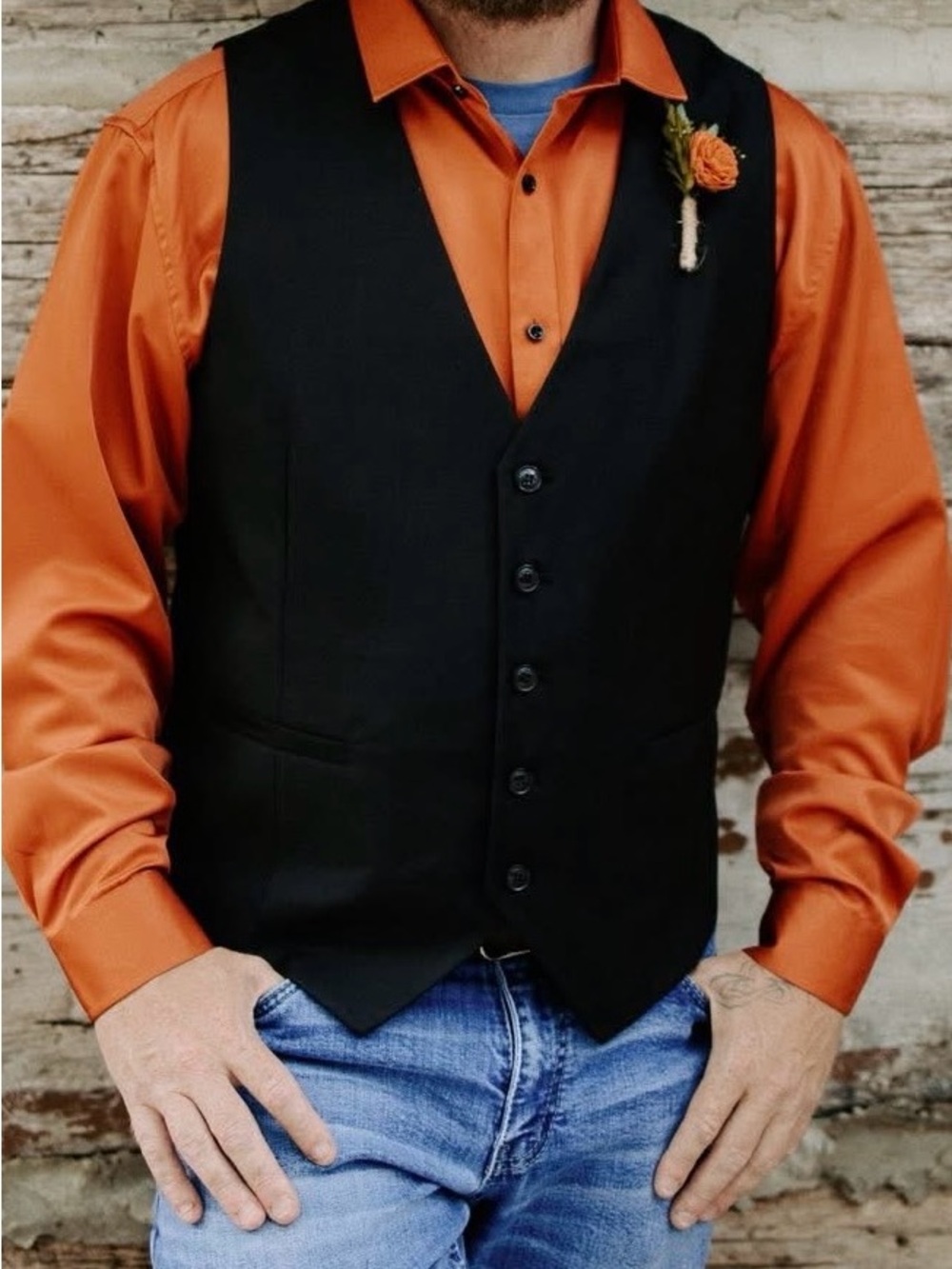 Orange Dress Shirt from Amazon